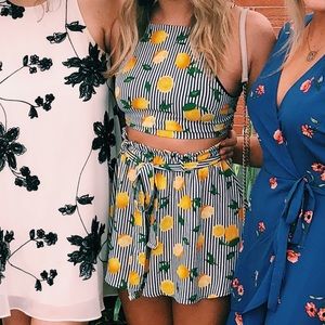 Two piece lemon outfit